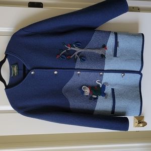 Sigi Scheiber boiled wool coat